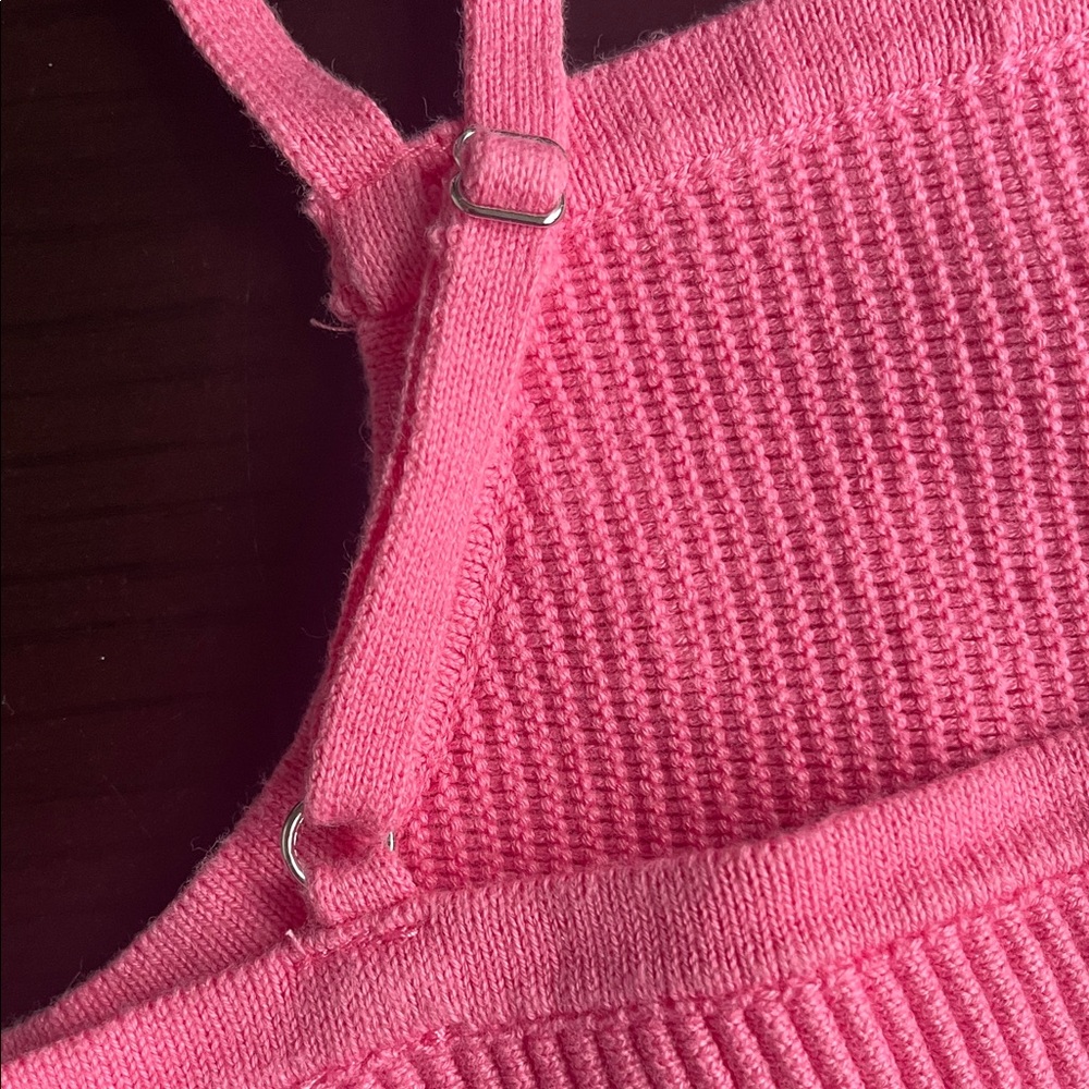 Pink Ribbed Tank Top - Picture 4 of 4